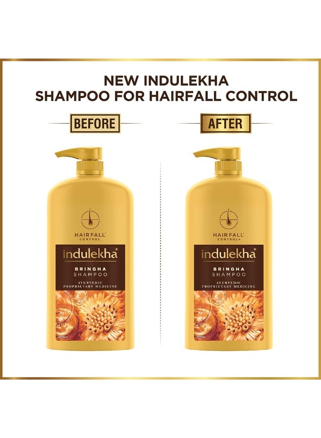 Indulekha Bringha Shampoo 1L|| Proprietary Ayurvedic Medicine for Hairfall|| 1L - Image 2